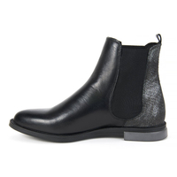 Botki NESSI 874/O czarny + srebro