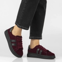 Skórzane sneakersy Filippo DP7981/26 BG bordowe
