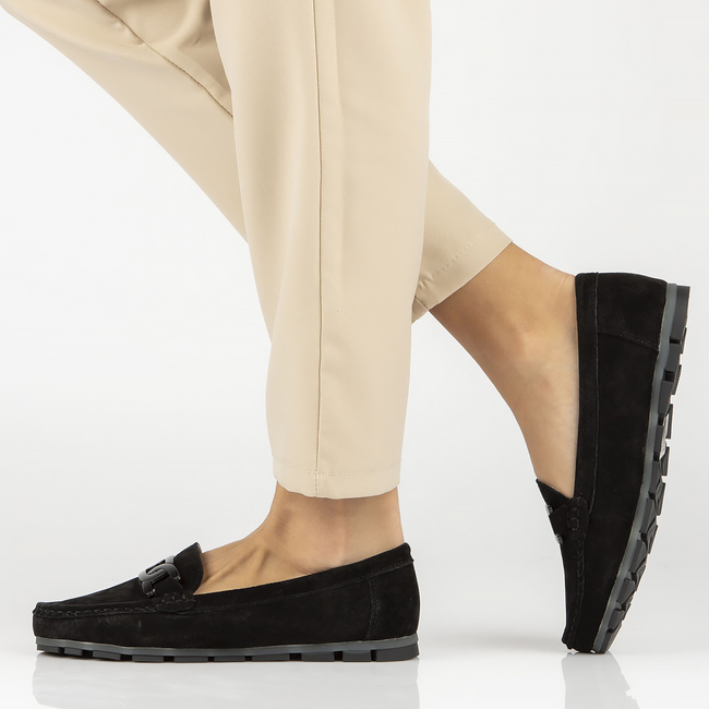 Leather loafers Filippo DP3630/23 BK black