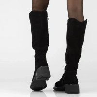 Leather heeled boots Filippo DKZ8215/26 BK black