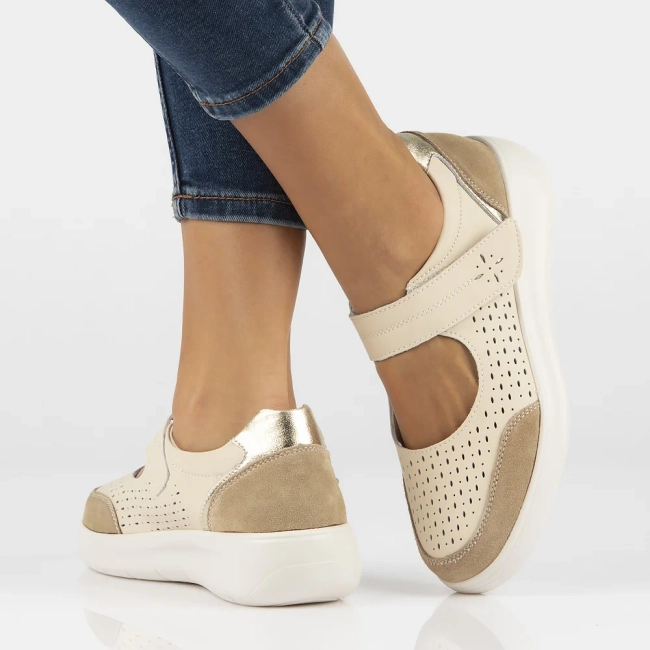 Leather shoes Filippo DP6036/24 BE beige