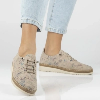 Leather shoes Filippo DP7542/26 MLT beige