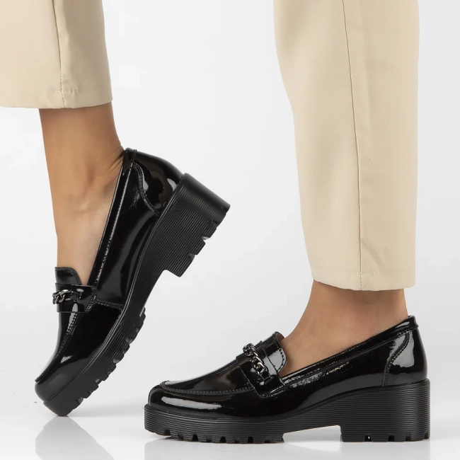 Leather shoes Filippo DP4139/24 BK black