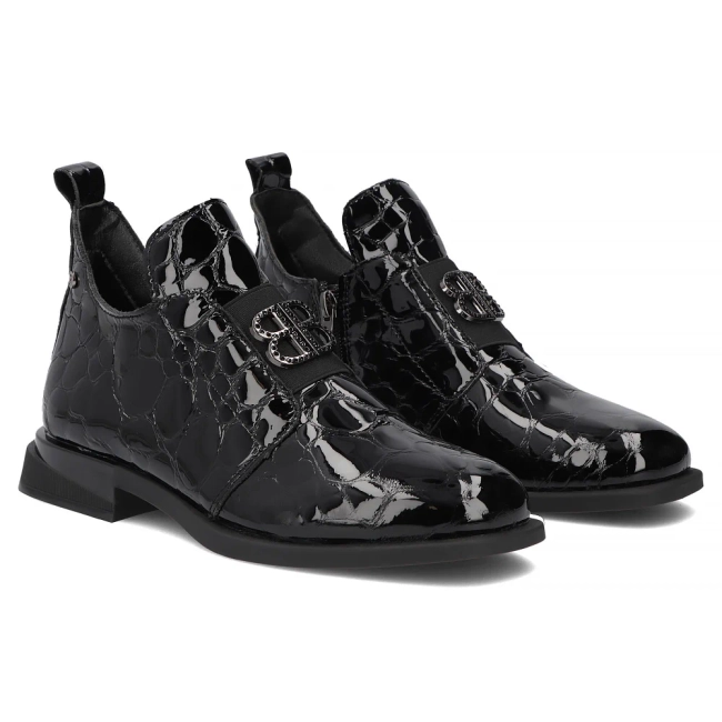 Leather ankle boots Filippo DBT4763/26 BK CR black