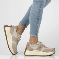 Leather sneakers Filippo DP6785/25 BE beige