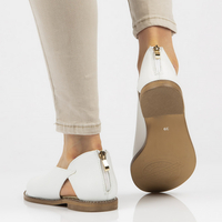 Leather sandals Filippo 178 white