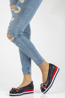 Leather ballerinas Filippo DP2159/21 NV navy blue