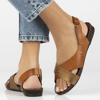 Leather sandals Filippo 40141 brown-gold
