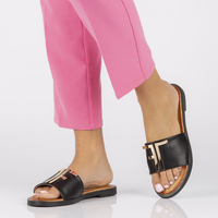 Klapki Filippo DK2103/22 BK czarne