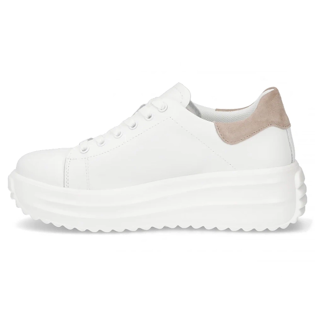 Leather sneakers Filippo DP6739/26 WH BE white