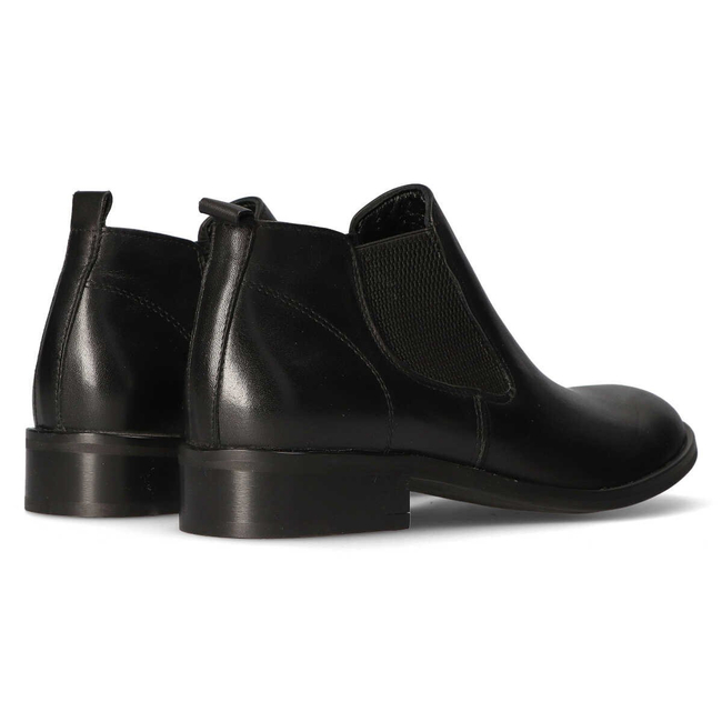 Leather ankle boots Filippo 811 black face