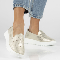 Leather shoes Filippo DP4514/23 GO gold