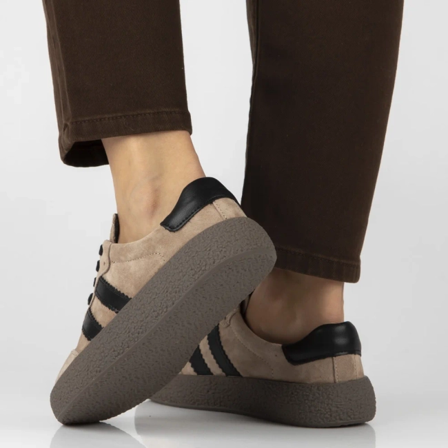 Skórzane sneakersy Filippo DP7958/26 BE beżowe