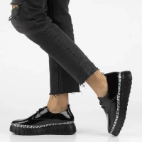 Skórzane sneakersy Filippo DP6846/25 BK L czarne