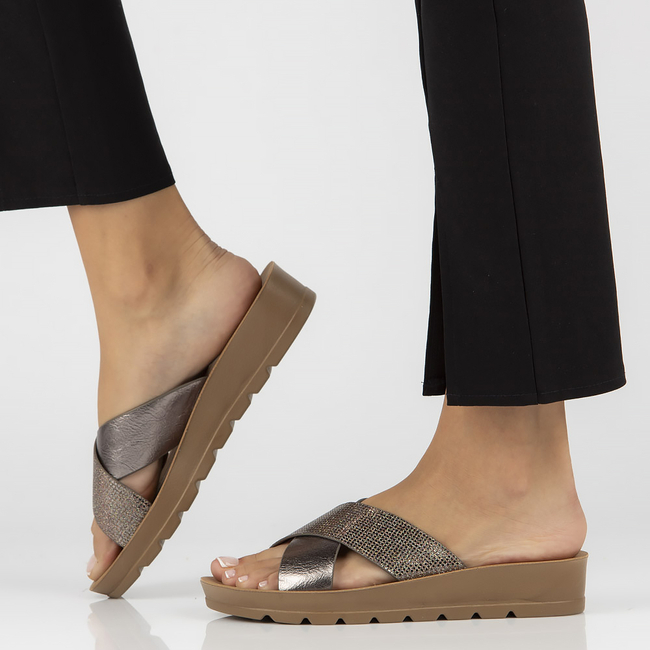 Slippers Filippo DK3611/22 GN gunmetal