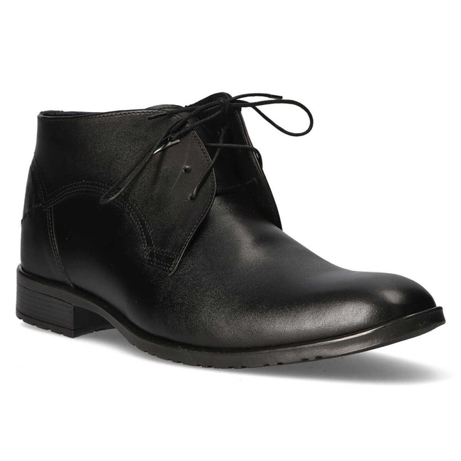 Skórzane półbuty Filippo 084A-459 czarne
