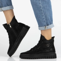 Leather ankle boots Filippo DBT7302/25 BK black