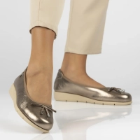 Leather ballerinas Maciejka P6504-25/00-1 gold