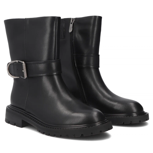 Leather ankle boots Filippo DBT8139/26 BK black
