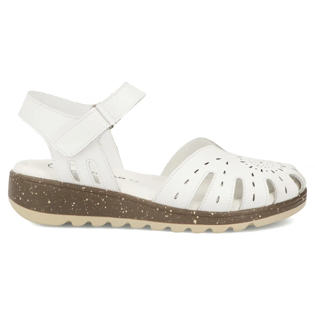 Leather sandals Filippo DS7649/26 WH white