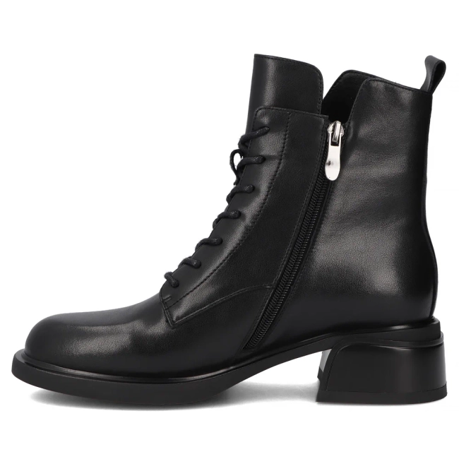 Leather ankle boots Filippo DBT7369/25 BK black
