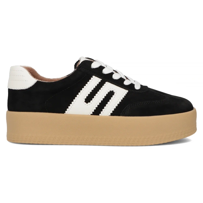 Leather sneakers Filippo DP6994/25 BK black