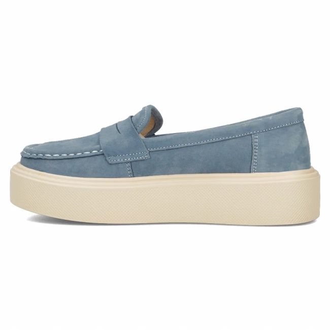 Leather shoes Filippo DP6152/24 BL blue