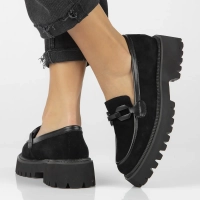 Leather shoes Filippo DP6486/24 BK black