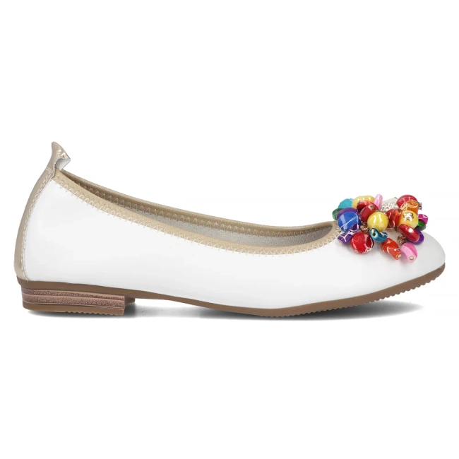 Leather ballerinas Filippo DP6159/24 WH white