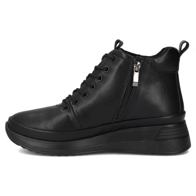Leather platform ankle boots Filippo DBT4215/26 BK BK black