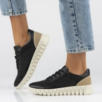 Skórzane sneakersy Filippo DP6035/24 BK czarne