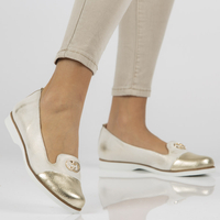 Leather shoes Filippo 150 gold