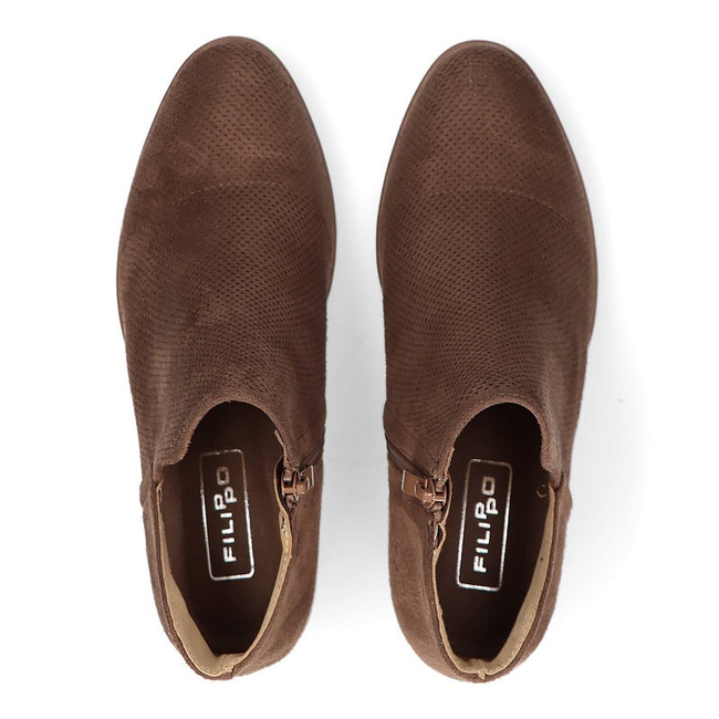 Botki Filippo DBT2071/21 BR brązowe