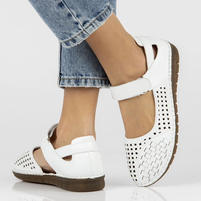 Leather shoes Filippo DP4540/23 WH white