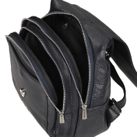 Leather backpack Toscanio A186 navy