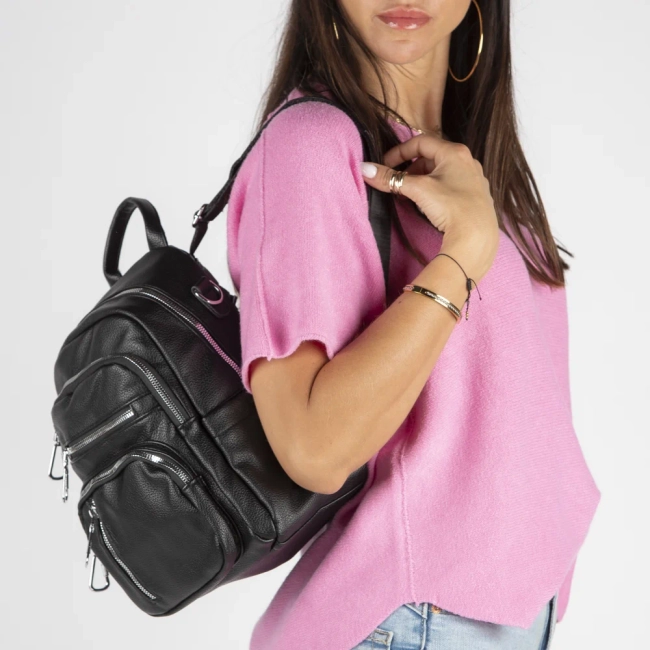 Black backpack iron spirit