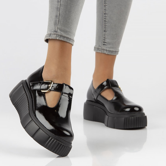 Skórzane półbuty Filippo 20102 czarne