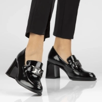 Leather shoes Filippo DP4901/24 BK black