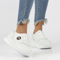 Leather Sneakers Filippo DP3547/23 WH white