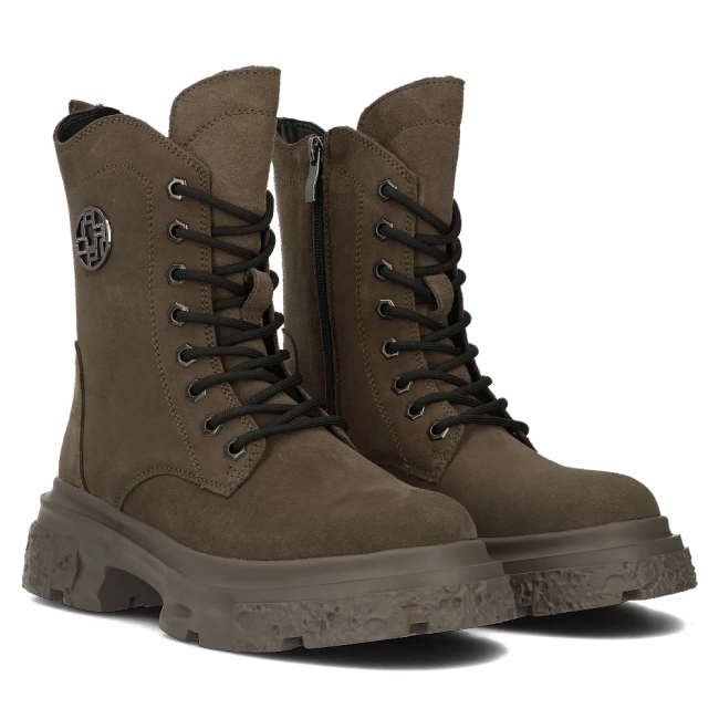 Leather ankle boots DBT6443/24 TP taupe