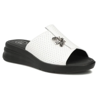 Leather flip-flops Filippo DK7644/26 WH white