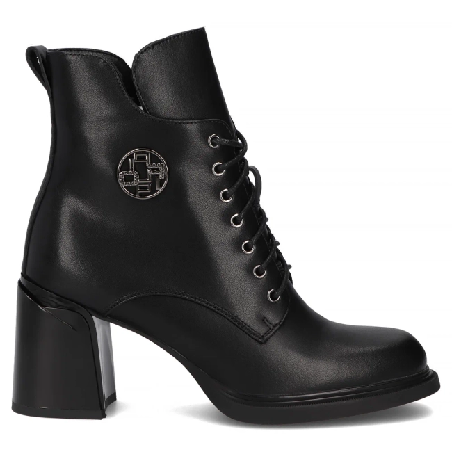 Leather ankle boots Filippo DBT7320/25 BK black