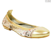 Ballerinas PRESTIGE 900 gold/newspaper 8020971