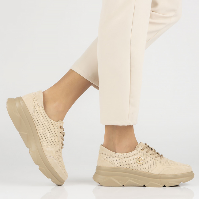 Leather Sneakers Filippo DP2138/23 BE BE beige