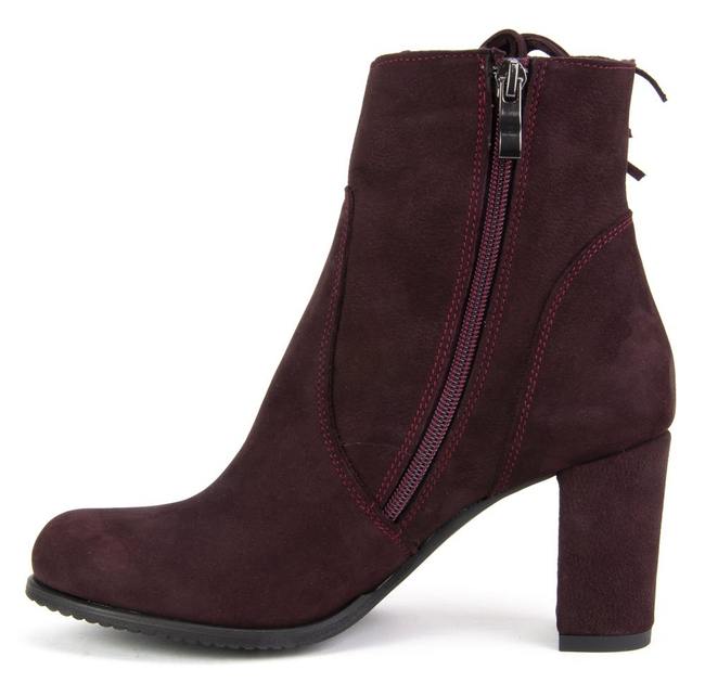 Ankle boots Claudio Rosetti 852/K Plum Nubuk