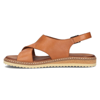Leather sandals Lanqier 44C0682 brown