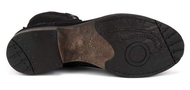 Botki Filippo 0515-001-04-5 Czarny Nubuk