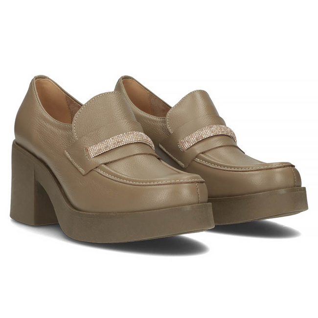 Leather shoes Filippo 20157 fango