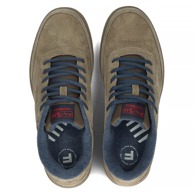 Skórzane buty Filippo MSP2123/22 BR cappuccino