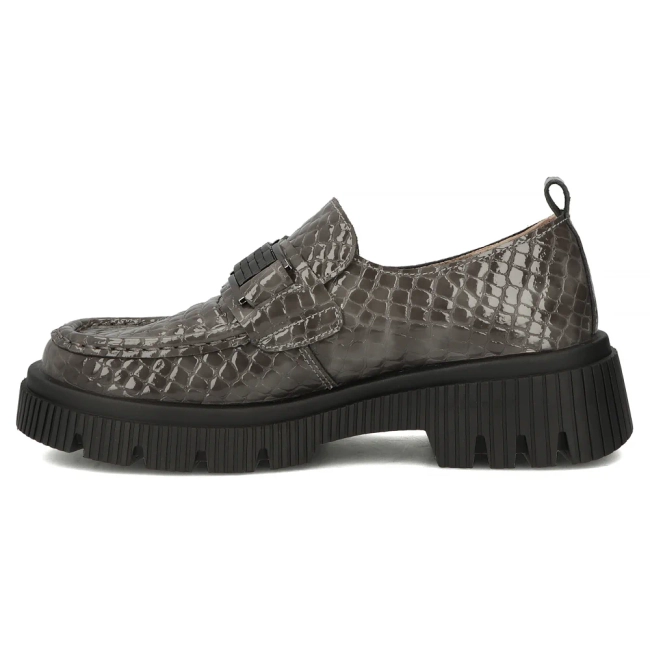 Leather shoes Filippo DP7172/25 GR grey